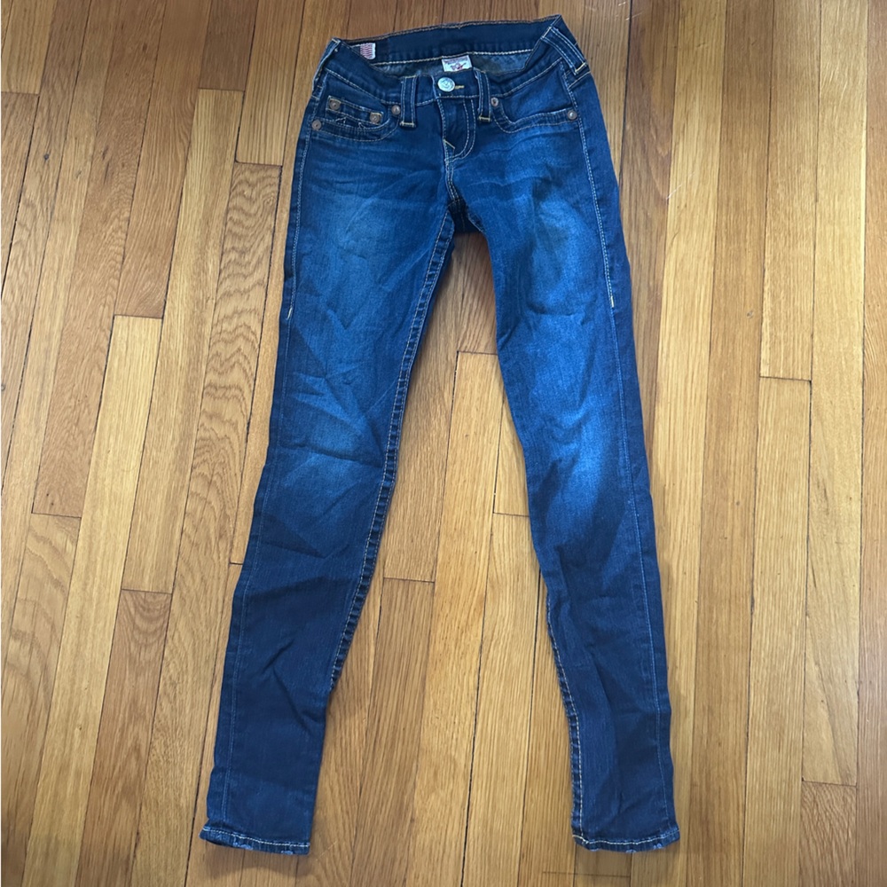 True Religion Casey super skinny low rise jeans